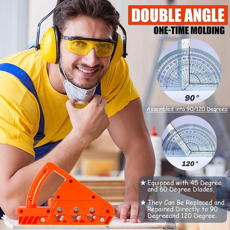 YJPPDD Drywall Cutting Tool, Plasterboard Edger Fast Cutter, Precise 45 60 Gypsum Board Chamferer With 10 Blades, Woodworking Hand Smoothing Planes, Perfect Angle Planers for Woodworkers - Image 3